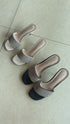 Ladies Rhinestone Embedded Open Toe Heels